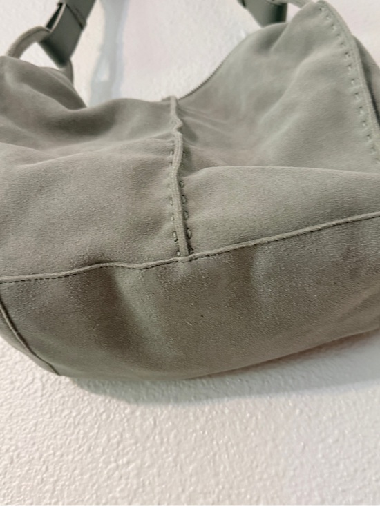 the Sak Suede Shoulder Bag in Sage Green with Adjustable Strap main image 8
